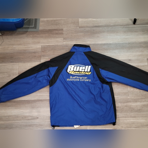 Buell Racing, North End All Climate Wear Zip-Up Windbreaker Embroidered Logos - Picture 7 of 16